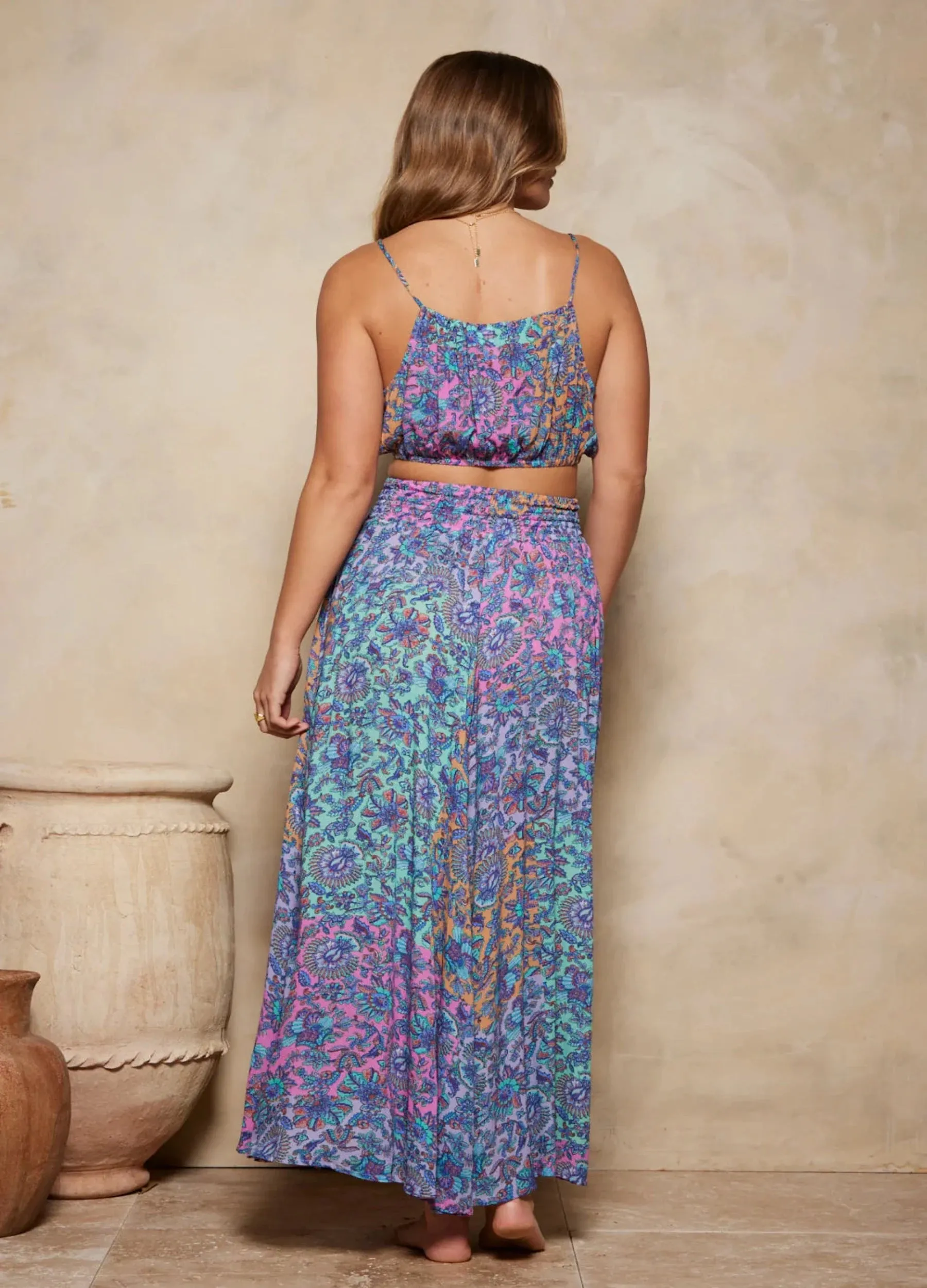 Tigerlily - Kaliopi Malina Maxi Skirt - Lagoon Multi