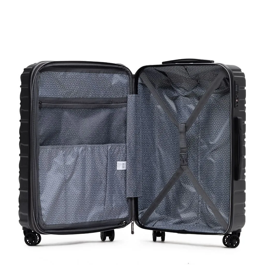 Tosca Triton Large 74cm Hardsided Spinner Expander Luggage Charcoal