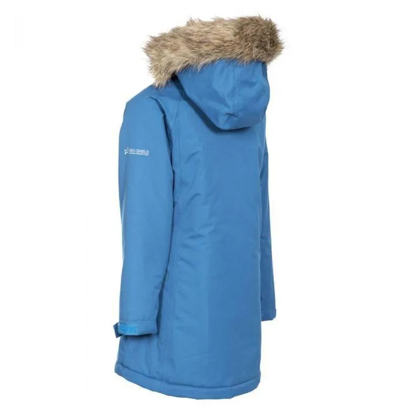 Trespass Fame Children's Waterproof Parka/Coat Cosmic Blue