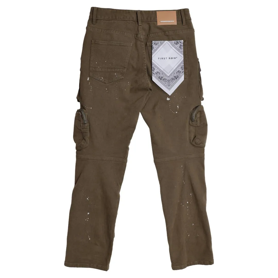 UTILITY CARGO MULTI TWILL PANTS OLIVE