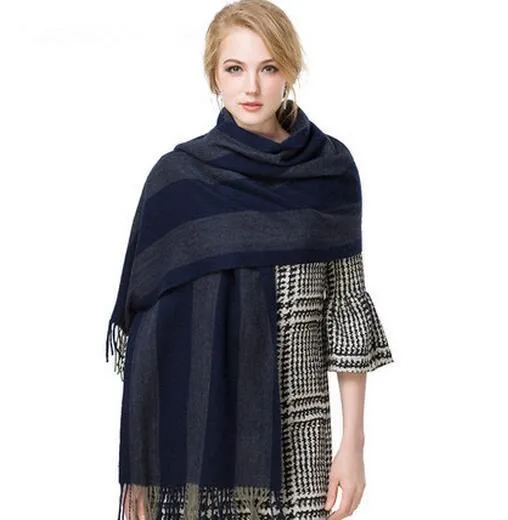 VIGROCK Knit Wool Long Scarf for Women