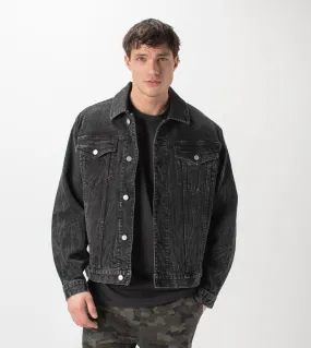 Vintage Denim Jacket Salt Black