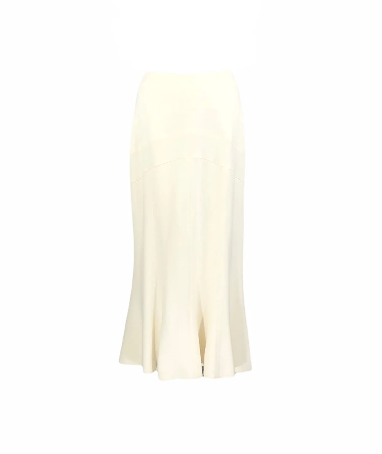 Winter White Wool Blend Trumpet Skirt | Size 4