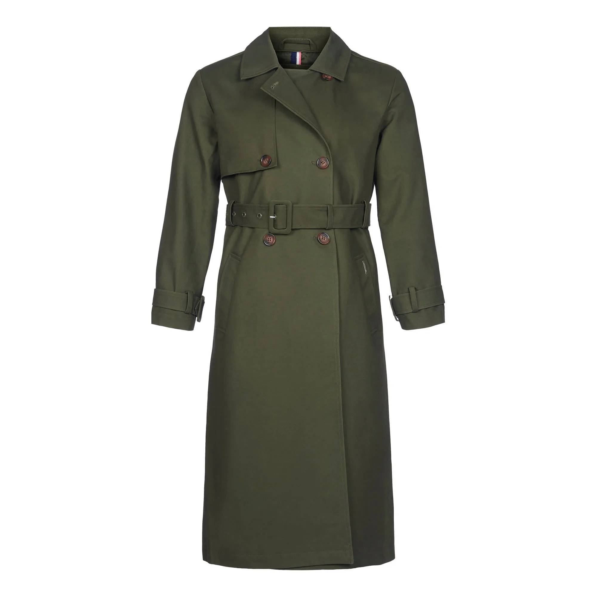 Womens Trench Coat in Forest Night